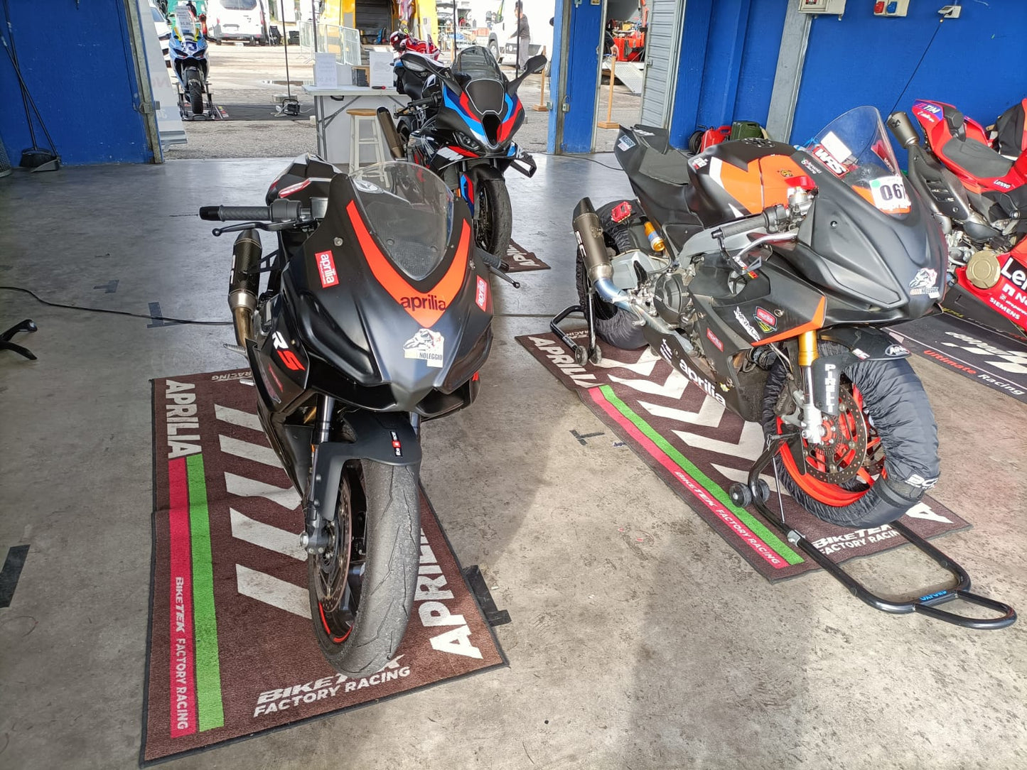 Aprilia Rs 457 Trofeo Box Noleggio Moto Pista BMR Noleggi Vista Frontale