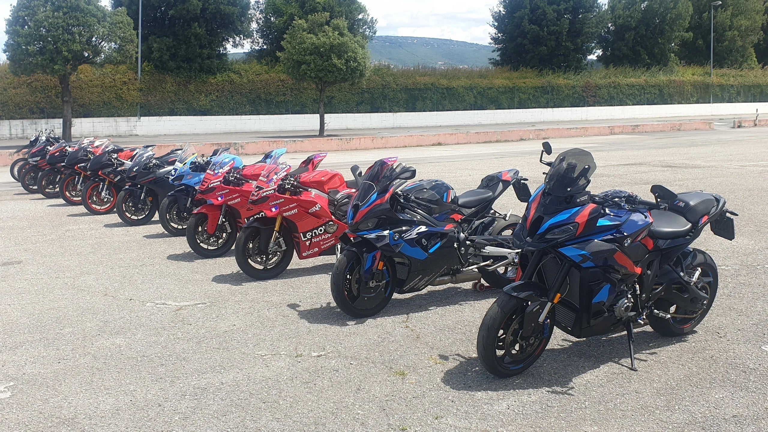 BMR NOLEGGI Track Motorcycle Rental Fleet