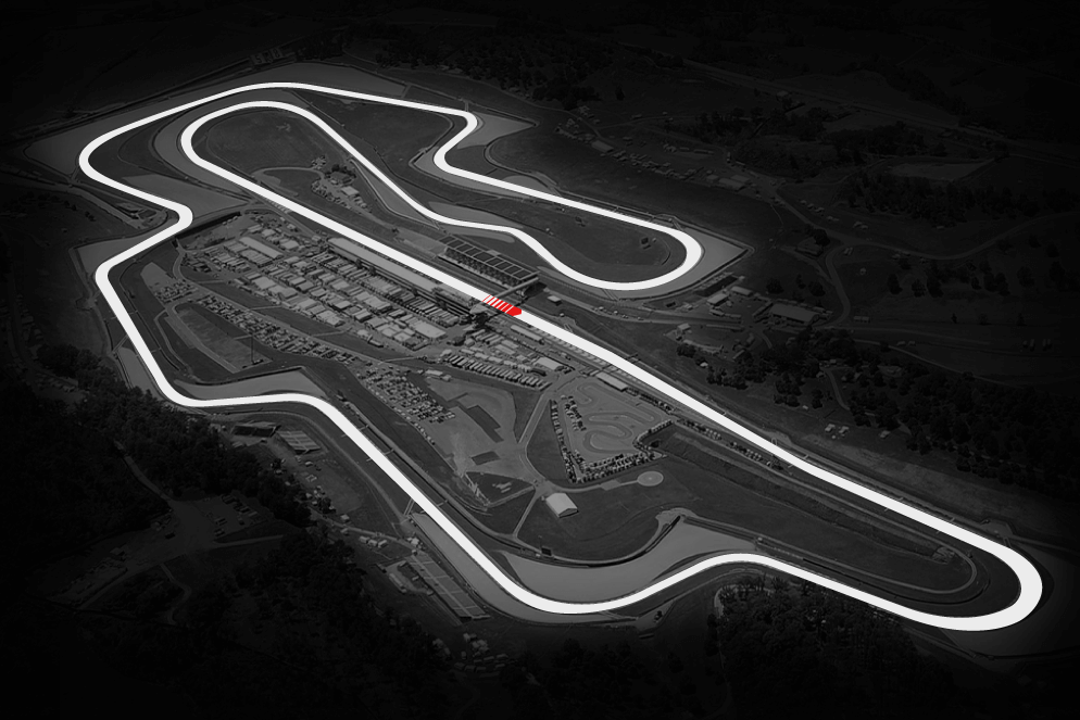 Vista aerea del tracciato dell’Autodromo del Mugello, circuito per track day e noleggio moto in pista