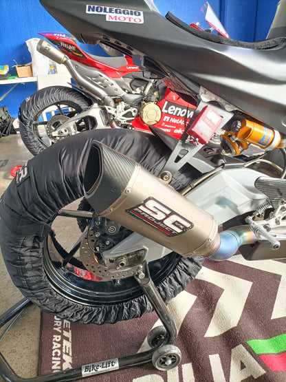 Aprilia Rs 660 Trofeo Noleggio Moto Pista BMR Noleggi Vista Scarico SC