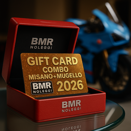 GIFT CARD REGALO 2026 BMR NOLEGGI COMBO MISANO MUGELLO PAGAMENTO FINO A 8 RATE