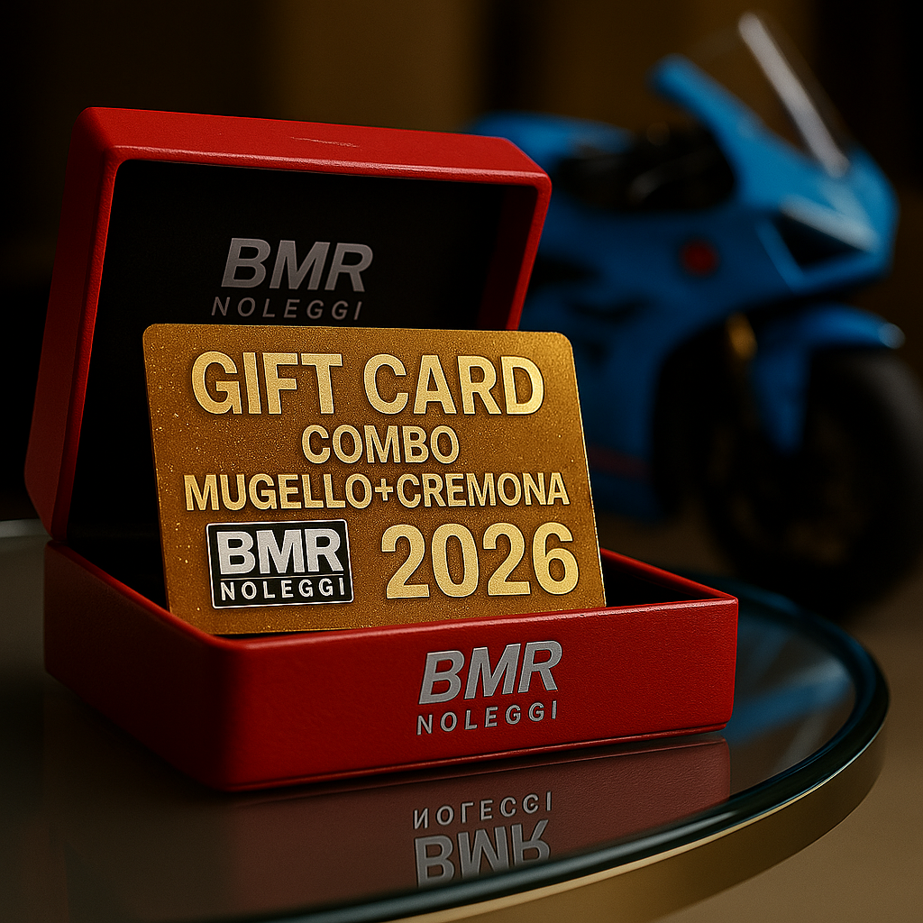 GIFT CARD REGALO 2026 BMR NOLEGGI COMBO MUGELLO - CREMONA PAGAMENTO DILAZIONATO FINO A 8 RATE 