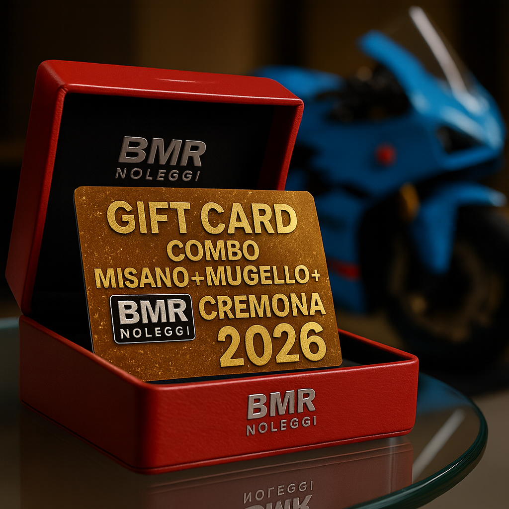 GIFT CARD REGALO 2026 BMR NOLEGGI COMBO MISANO MUGELLO CREMONA PAGAMENTO DILAZIONATO FINO A 8 RATE