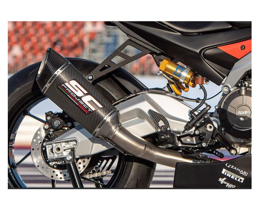 Complete group 2-1 "Trofeo" titanium, with SC1-R carbon silencer for Racing use only 