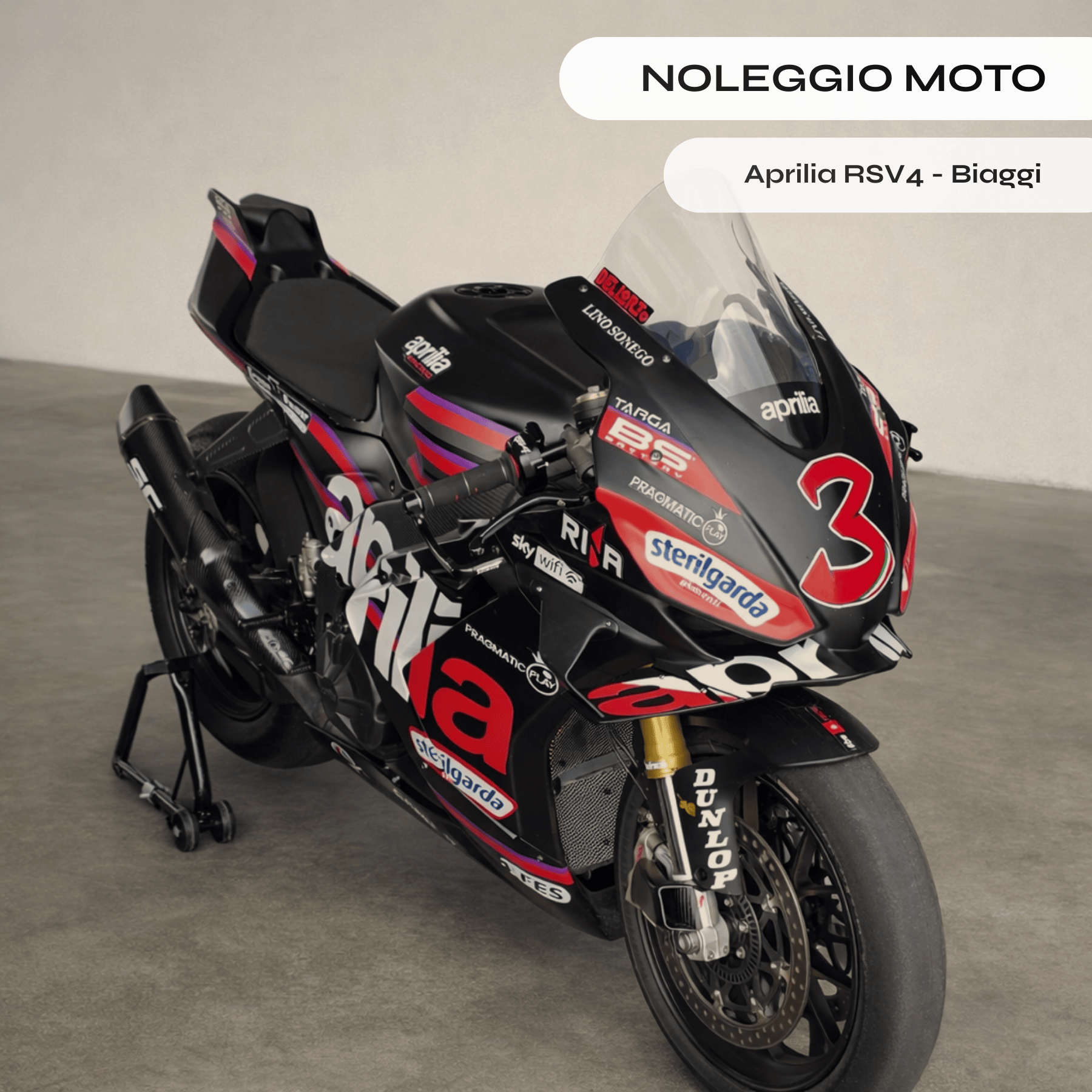 BMR SERVIZI E NOLEGGI SRLS Aprilia RSV4 MY25 - Replica Max Biaggi