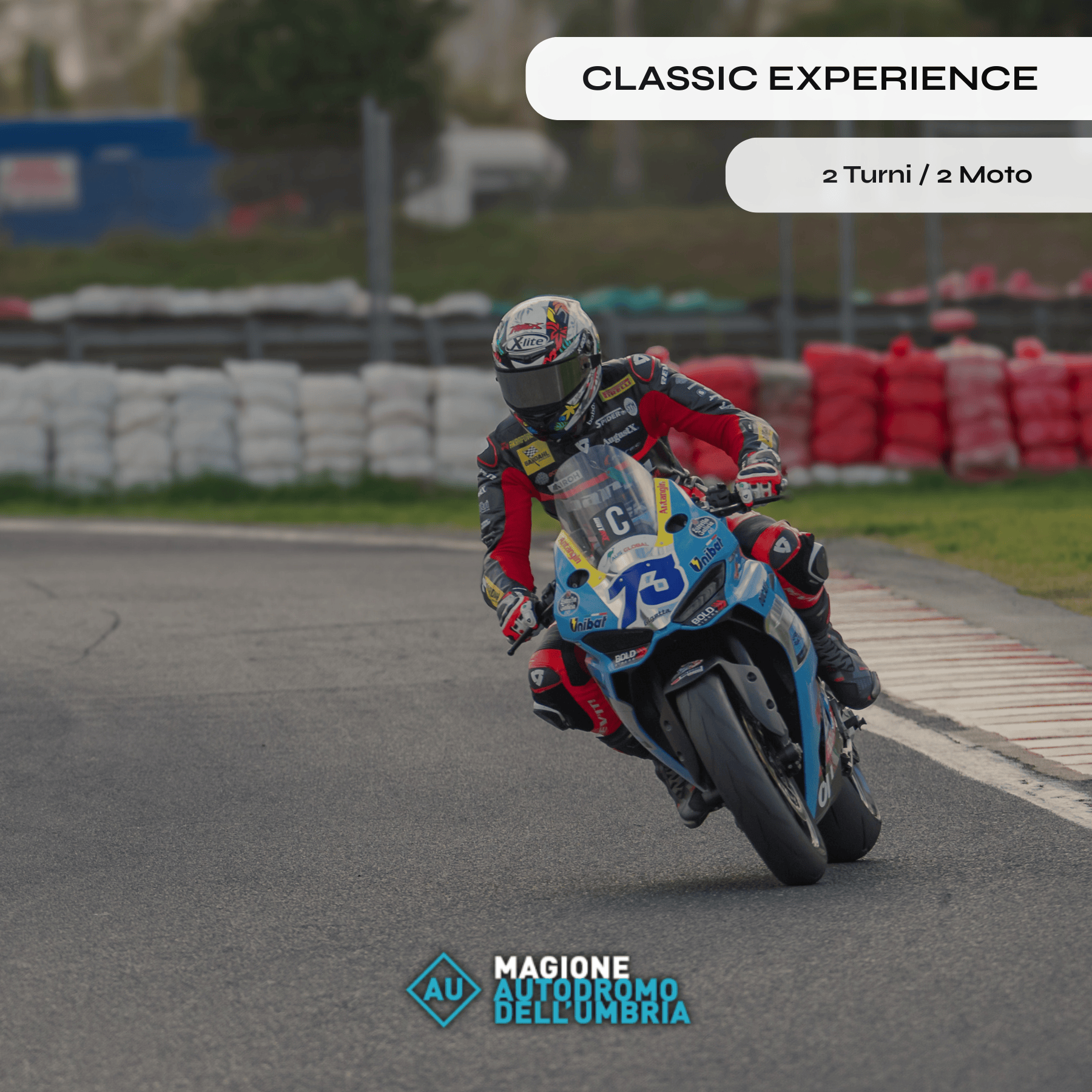 BMR SERVIZI E NOLEGGI SRLS Esperienza Ducati Panigale V4S Replica Bagnaia (3 Turni) a soli €249,00 MAGIONE Experience Ducati Panigale V2 - Ride like A. Márquez (Magione)