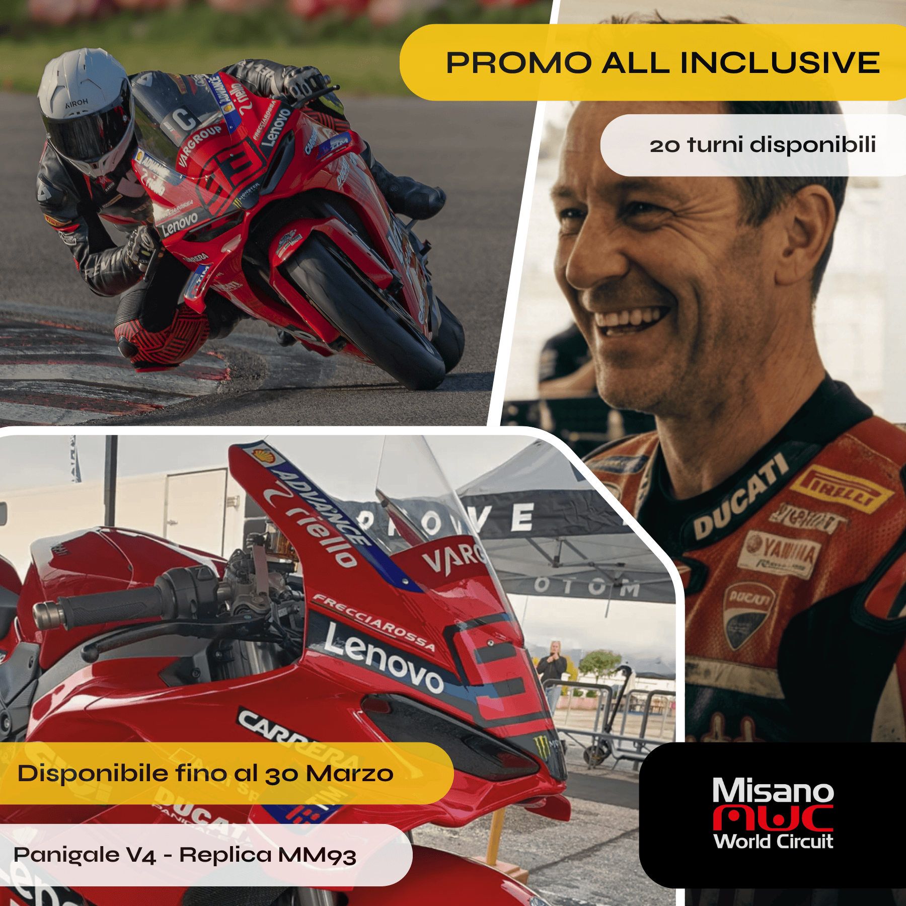 BMR SERVIZI E NOLEGGI SRLS Esperienza Misano Ducati Panigale V4 Experience Misano con Ducati Panigale V4 MY25