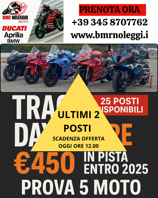 5 Turni 5 Moto Differenti TrackDay Experience All Inclusive